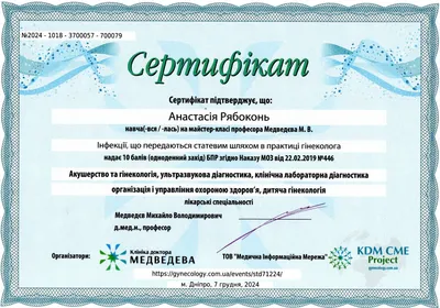 Рябоконь Анастасия Алексеевна certificate